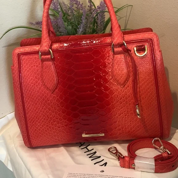 Brahmin Calimero Collection Small Finley Satchel Bag - Picture 16 of 16